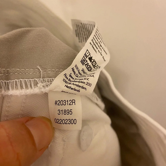 SPANX Twill Cropped Wide Leg Pant Bright White Size Small - Picture 7 of 7